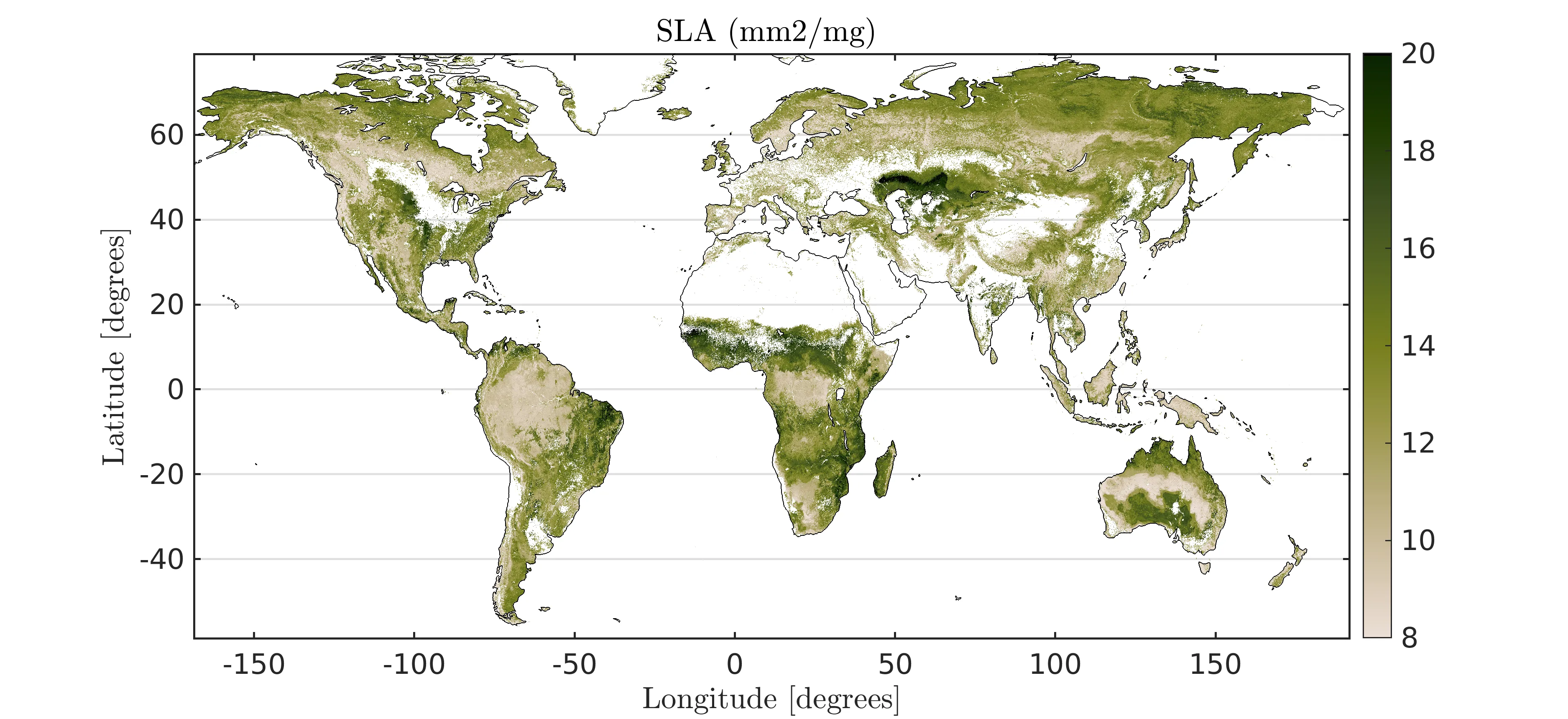 [Specific Leaf Area (SLA) Map](#specific-leaf-area-sla)